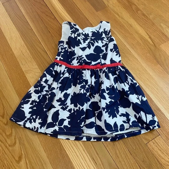 carters blue floral dress Baby Girl Floral Ruffle Dress - Blue/White - OshKosh B'gosh